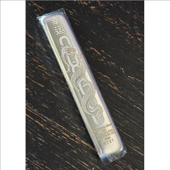 2026 Lucky Dragon - 8.88 oz Silver Bullion Bar w/Lucky Dragon Custom Case - Limited Mintage of 2,026 Bars