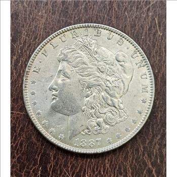 1887 P Morgan Silver Dollar $1 Coin - Cond. Very Good - Extra Fine VG-XF
