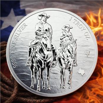 2026 1 oz .9999 Fine Silver Reverse Proof Silver Texas Round - Texas State Mint