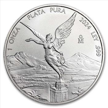 2024 Mexico 1 oz Silver Libertad BU - 1 Onza Mexican Coin