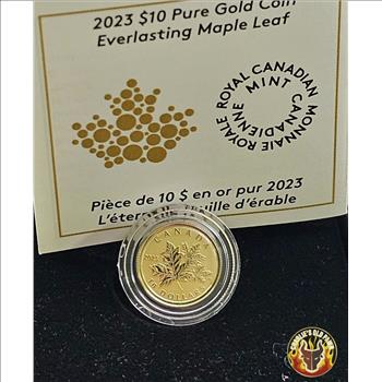 2023 Canada 1/20 oz Gold Everlasting $10 Dollars Maple Leaf Reverse Proof