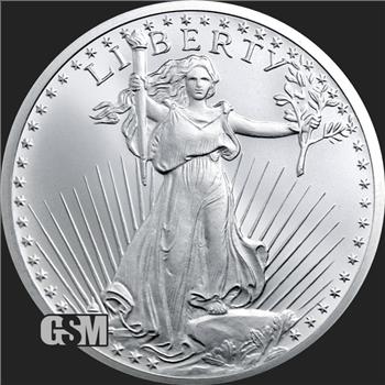 1 oz Saint-Gaudens Silver Round - .999 Fine Silver 