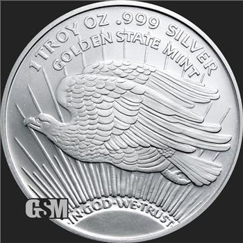 1 oz Saint-Gaudens Silver Round - .999 Fine Silver 