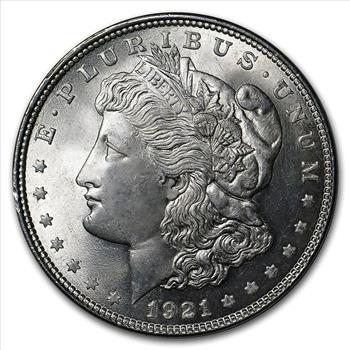 1921 Morgan Silver Dollar BU Coin 100th Anniversary Spotlights - Assay Card