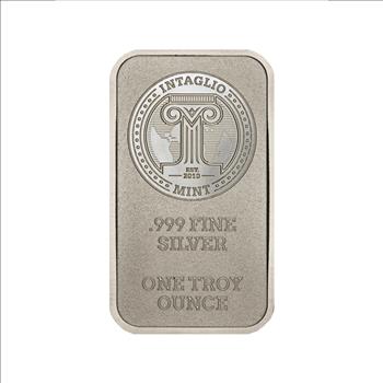 1 oz Silver Bar - 1 oz .999 Fine Silver Join or Die Ingot - Intaglio Mint