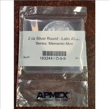 2 oz Silver Round - Latin Allure Series: Memento Mori - Sealed APMEX
