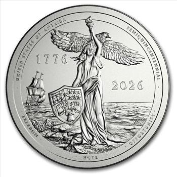 2026 Sail4th USA 250th July 4th 1776-2026 1/2 oz .999 Fine Silver Round in Assay