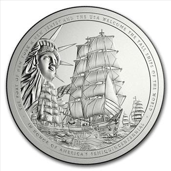2026 Sail4th USA 250th July 4th 1776-2026 1/2 oz .999 Fine Silver Round in Assay