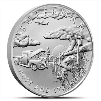 2025 1 oz DC Comics Superman American Liberty Silver Medal -Box Card & COA