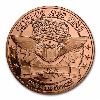 1 oz Copper Round - Aliens 