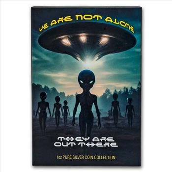 2025 Cameroon 1 oz Silver UFO & Aliens: Alien Face and Homeworld