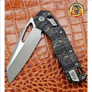 Microtech Standard Issue MSI Folding Knife-Tiger Camo Injection Molded Handle - Apocalyptic Standard S/E Blade