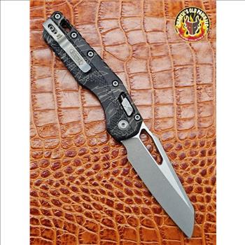Microtech Standard Issue MSI Folding Knife-Tiger Camo Injection Molded Handle - Apocalyptic Standard S/E Blade