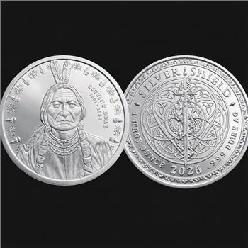 2026 Red Cloud 1 oz Silver Round – BU – .999 Fine Silver – Silver Shield