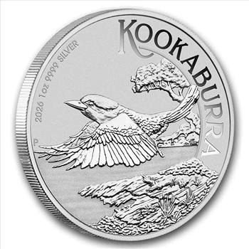 2026 Australia 1 oz .9999 Silver Kookaburra BU in Mint Capsule