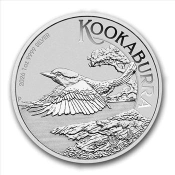 2026 Australia 1 oz .9999 Silver Kookaburra BU in Mint Capsule
