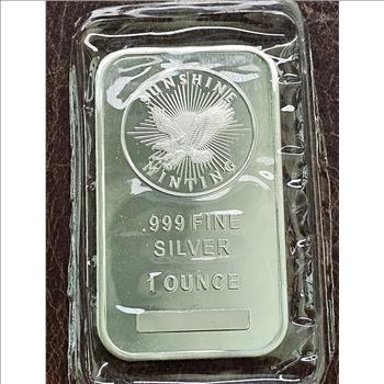 1 oz .999 Fine Silver - Sunshine Minting Bar - Sealed