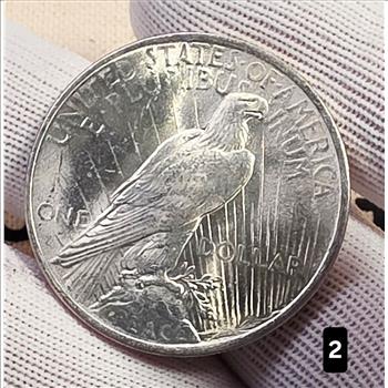 1922 $1 Peace Silver Dollar Coin 90% Silver - AU Auction #2