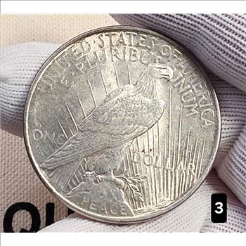 1922 $1 Peace Silver Dollar Coin 90% Silver - AU Auction #3