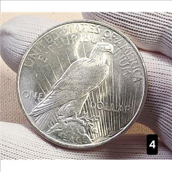 1922 $1 Peace Silver Dollar Coin 90% Silver - AU Auction #4