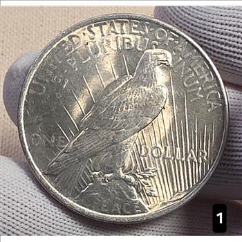 1922 $1 Peace Silver Dollar Coin 90% Silver - AU Auction #1