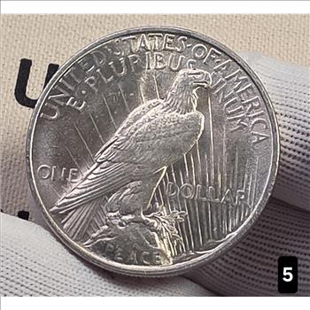 1922 $1 Peace Silver Dollar Coin 90% Silver - AU Auction #5
