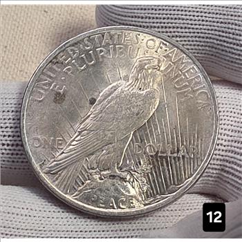 1922 $1 Peace Silver Dollar Coin 90% Silver - AU Auction #12