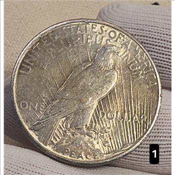 1923-S $1 Peace Silver Dollar Coin 90% Silver - XF Auction #1