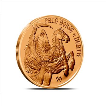 1 oz Copper Round - Pale Horse of Death - Four Horsemen of the Apocalypse