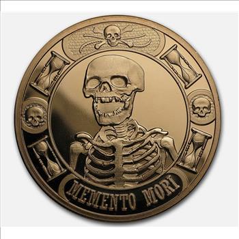 1 oz Copper Round - Memento Mori