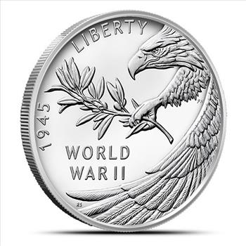 2020 1 oz End of WWII 75th Anniversary Silver Medal (Box + CoA)