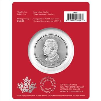 2025 1 oz Canadian Silver Treasured Maple Leaf Year of Snake Privy New w/ Assay