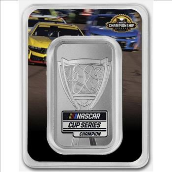 1 oz .999 Ag Silver Bar - NASCAR Cup Series Championship - Lenticular TEP