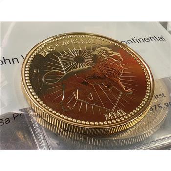 John Wick 1 oz Silver Continental Coin - 24Kt Gold Gilded - APMEX Package - READ