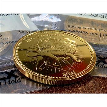 John Wick 1 oz Silver Continental Coin - 24Kt Gold Gilded - APMEX Package - READ