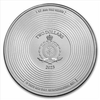 2023 Niue 1 oz Silver $2 Aerosmith 50th Anniversary BU