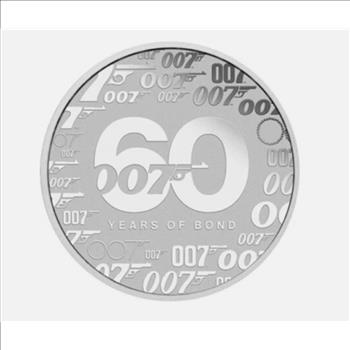 2022 Perth Mint 60 Years of Bond 1 oz Silver Coin - In Capsule