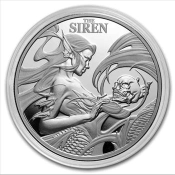 2025 Niue 1 oz Silver Mythical Creatures The Siren Proof-like in Capsule