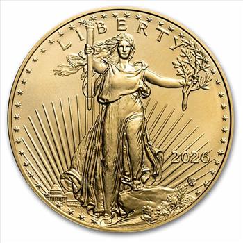 2026 1/10 oz American Gold Eagle - w/Betsy Ross Flag Card