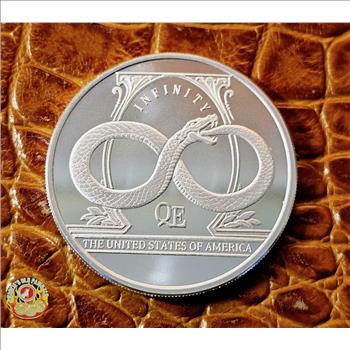 Infinity High Relief 1 oz .9999 Silver Round 2023 The Awakening Series in Capsule