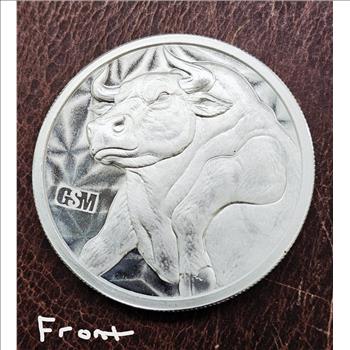 Bull and Bear Market 1 oz .999 Fine Silver Round - BU in Capsule
