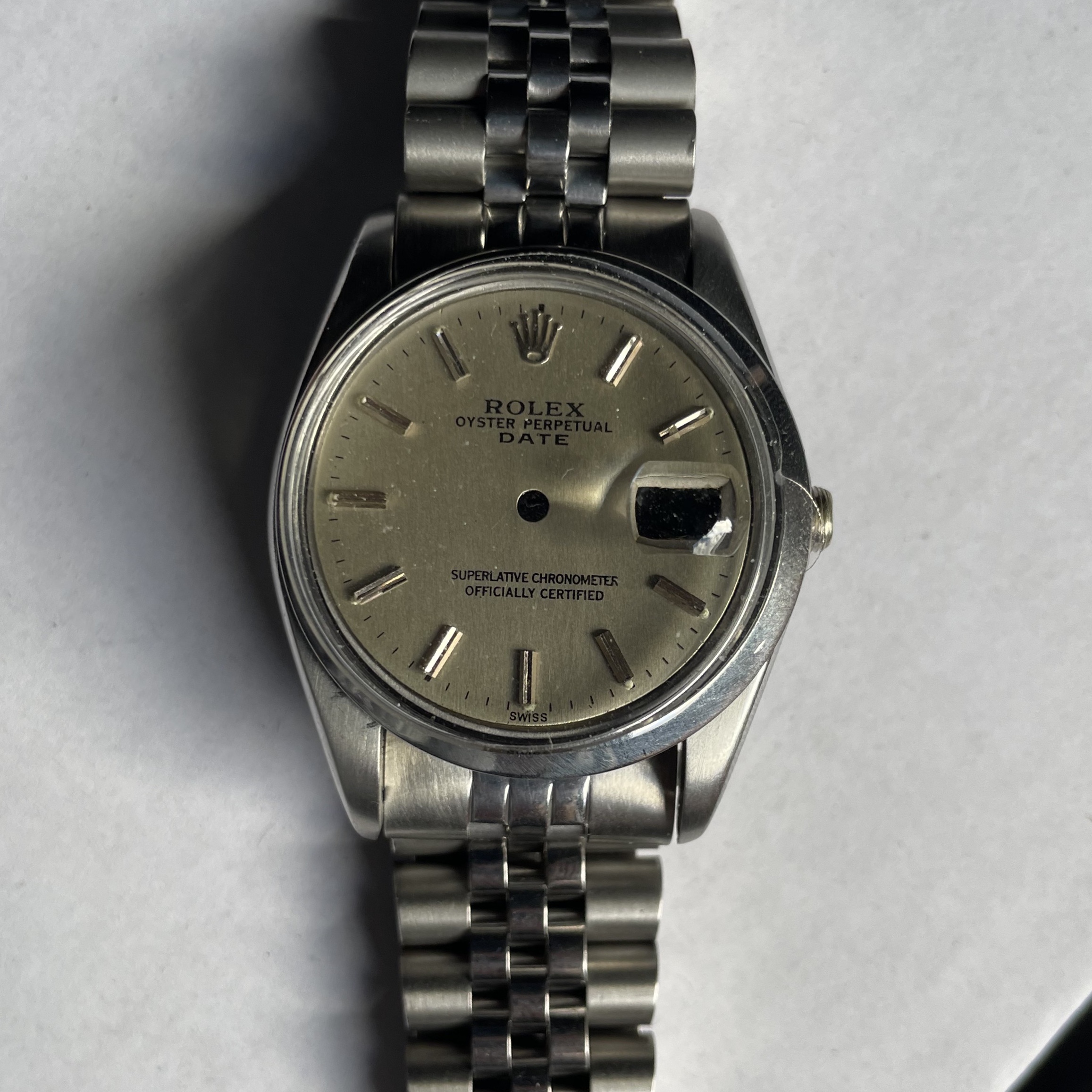 Rolex Oyster Perpetual Date Men's Watch Case Parts Set