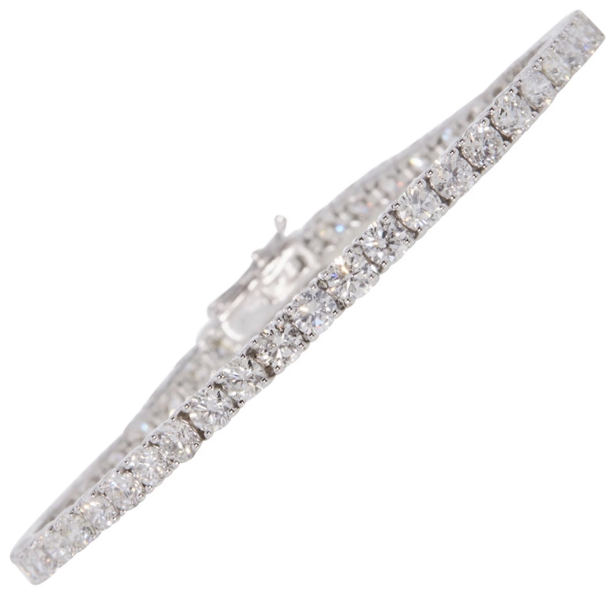 3 Carat Lab Moissanite Tennis Bracelet Carat 7 Inch 925 Womens