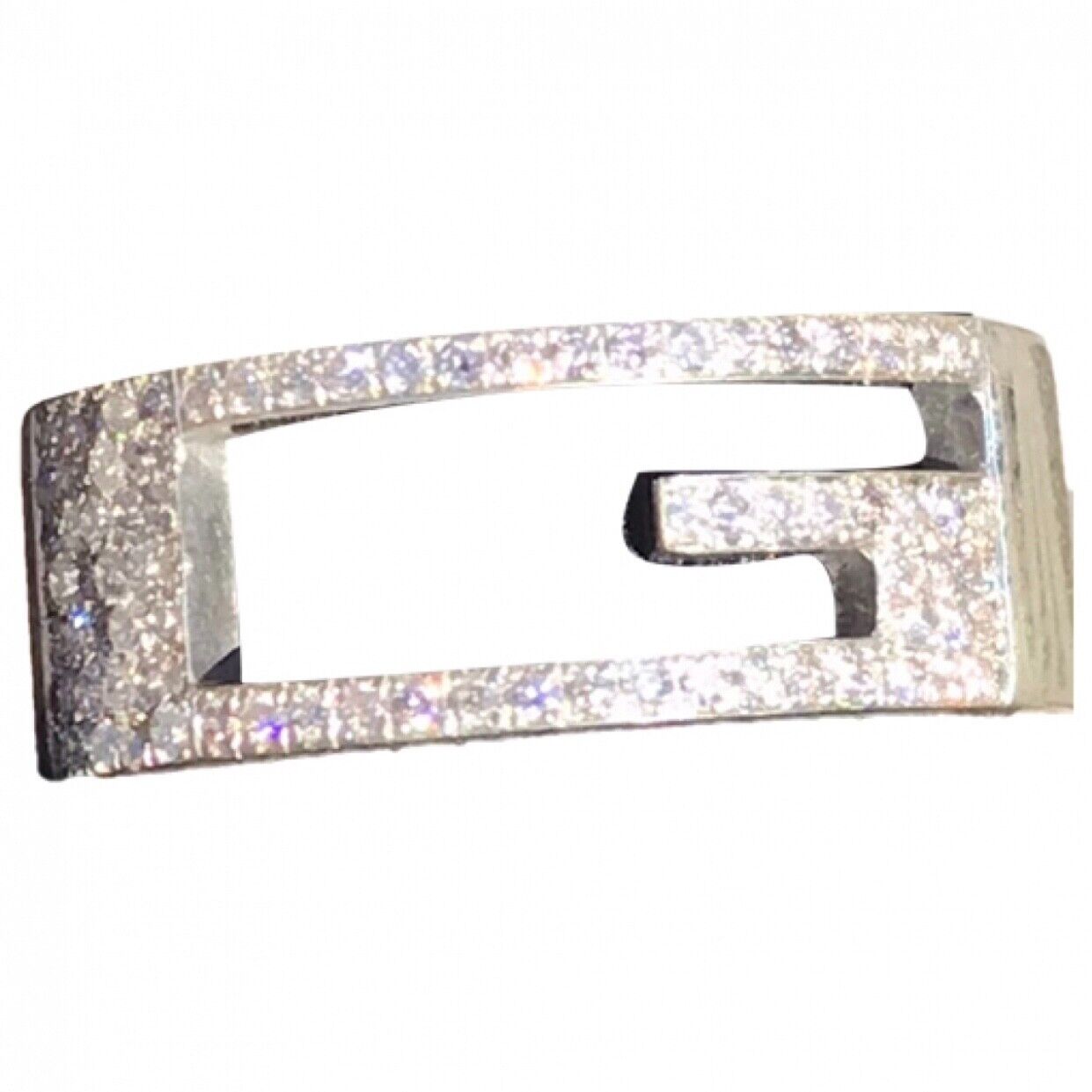 Custom Real Natural Diamond Gucci G Ring Band IGI Certified for Men and Women