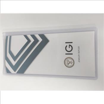 Real Natural 4.60 Carat Diamond Eternity Ring Band Solid 14k Yellow Gold IGI Certified