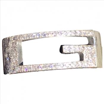 Custom Real Natural Diamond Gucci G Ring Band IGI Certified for Men and Women