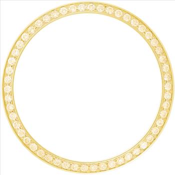 Custom Lab Grown Diamond Brass Bezel For Rolex Datejust 36mm Watch 