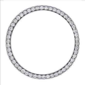 Custom Lab Grown Diamond Stainless Steel Bezel For Rolex Datejust 36mm Watch