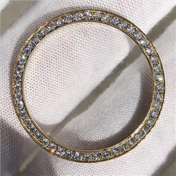 Rolex Custom Lab Grown Diamond Brass Bezel Date Datejust 31mm