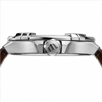 IGI Certified Custom Natural Diamond Maurice Lacroix AIKON AI1008 42mm Leather Men's Watch